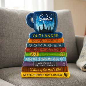 Personalized Gifts For Book Lovers Shaped Pillow 04hutn041225