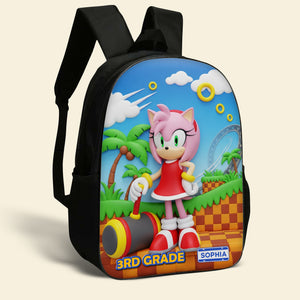 Power Up Characters School Bag Personalized Gifts For Kids 05natn310725 - Backpack - GoDuckee