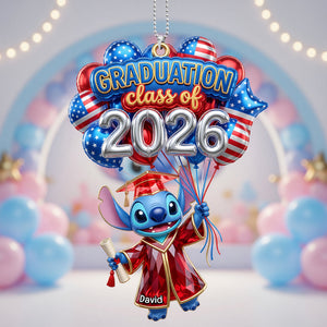 Cute Graduation Balloon Car Ornament Personalized Gifts For Graduates 05PAQN090526