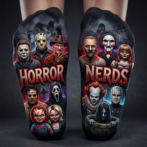 Nightmare Thrill Middle Tube Socks - Personalized Gifts For Horror Lovers 03HUQN011026
