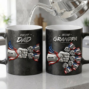 Grandpa Patriotic Team Magic Mug, Personalized Gifts For Promoted Grandfather 05qhtn200526
