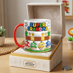 Retro Game Mom And Kids Coffee Accent Mug - Personalized Gifts For Mother's Day Coffee Mug 03NALU020426