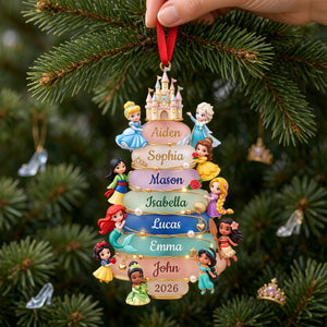 Lovely Fairy Tale Princesses Acrylic Ornament - Personalized Christmas Gifts 08nalu081026