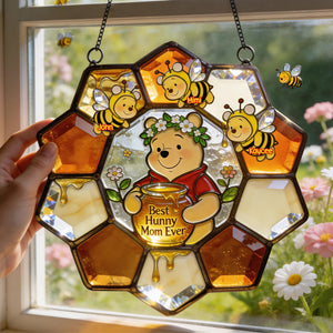 Best Hunny Mom Suncatcher  - Personalized Gifts For Mom 04PGMG120326