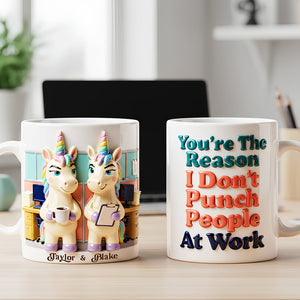 Unicorn Coworker Coffee Mug - Personalized Gifts For Coworker 02nata221225