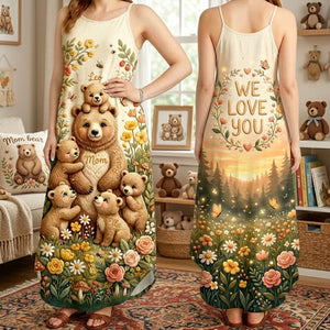 Mama Bear Maxi Dress - Personalized Gifts For Mom 04PATA270326