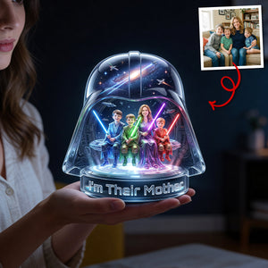 Universe Family Lightbox - Custo Photo Gifts For Family Custom Shape Acrylic Light Box 01NATN310326