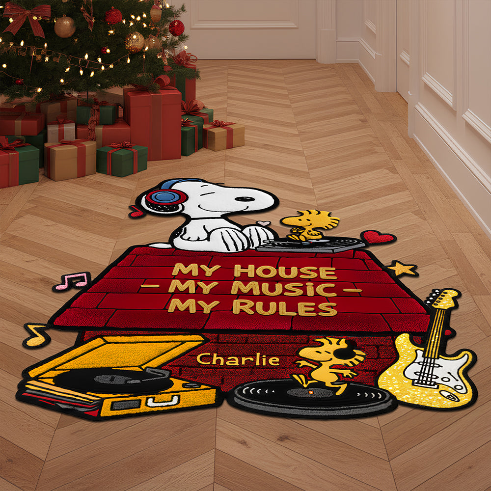 My House My Music My Rules Doormat Personalized Gifts 01PADT171125
