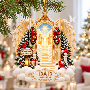 Christmas In Heaven Ornament - Personalized Memorial Gifts For Family 01toqn201026
