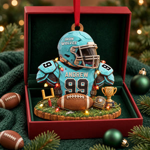 Bulk Up Sport Wood Effect Ornament, Personalized Gifts 03QHLU141026