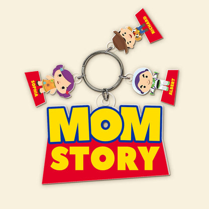 Personalized Gifts For Mom Keychain Mom Story-Homacus