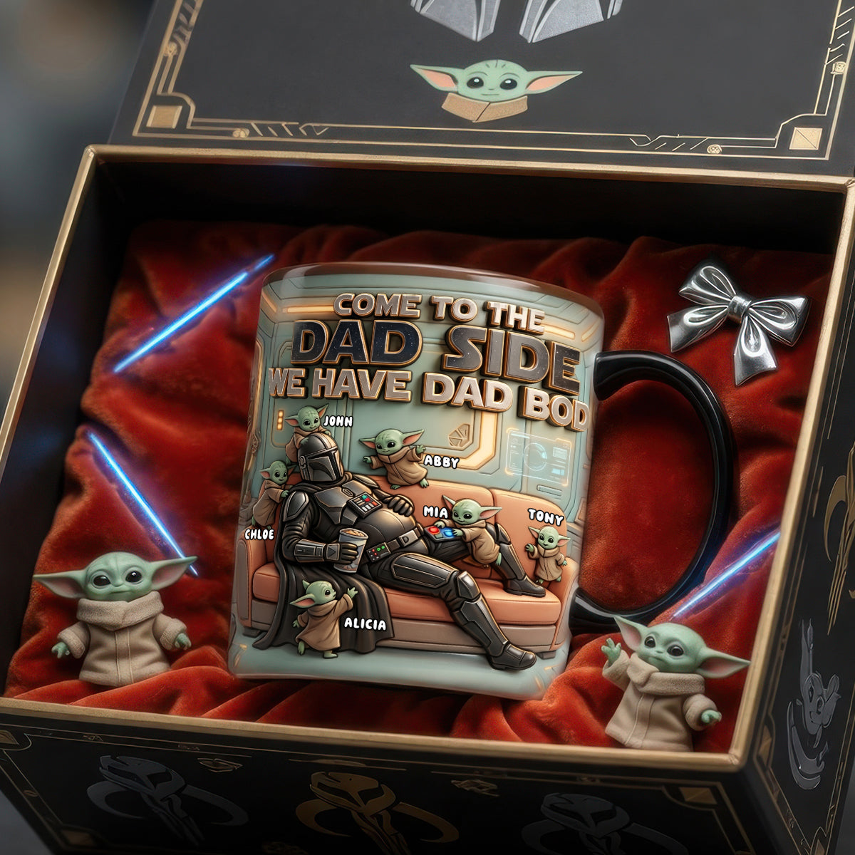 Resting Cosmic Hero Dad Magic Mug, Personalized Gifts For Dad 01qhdh180426