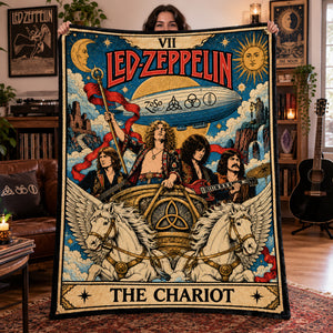 Led Zeppelin Hard Rock Tarot Card Blanket  - Personalized Gifts For Music Lovers 06HULU281026