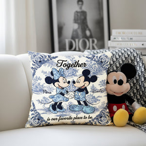 Sweetheart Couple Square Pillow - Personalized Gifts For Couples 07PGLU031025
