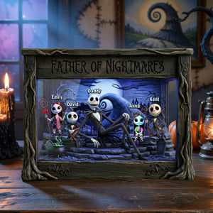 Spooky Dad And Kids Acrylic Plaque - Personalized Gifts For Dads 02ohqn300426