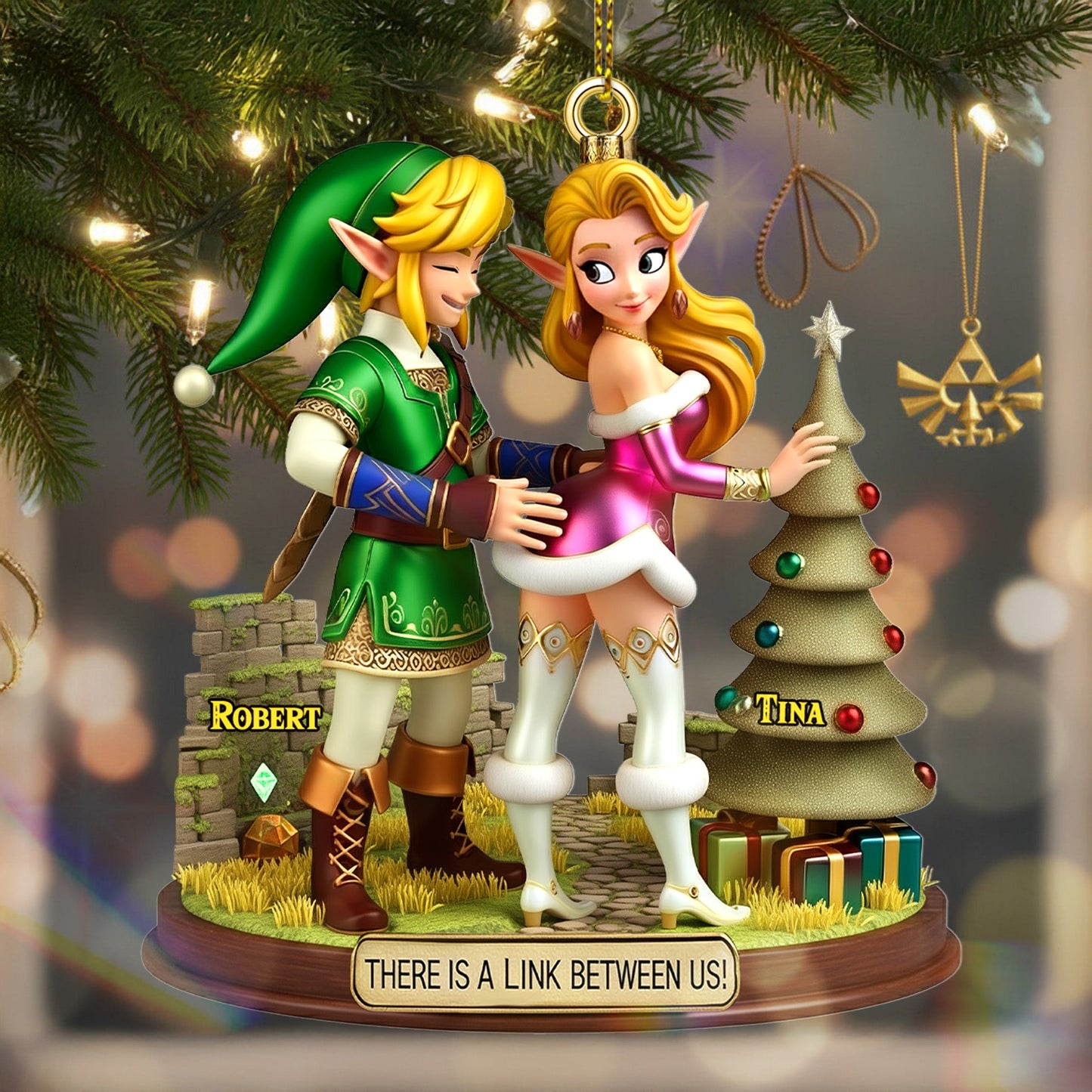 Couple Ornament - Personalized Gifts For Couple Christmas Ornament 05TGMG160925