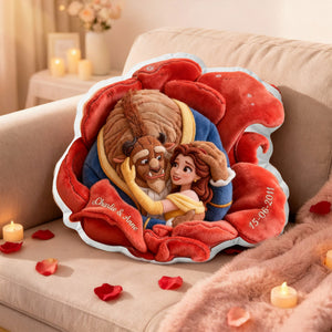 Blooming Love Shaped Pillow - Personalized Gifts For Couple 02QHLU221225