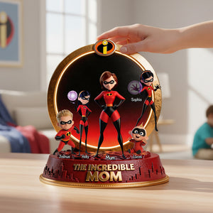 Super Mom and Kid Acrylic Plaque - Personalized Gifts For Mother 02tymg260226