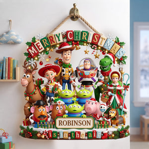 Holiday Friends Acrylic Sign – Personalized Christmas Family Keepsake 01PALU010826