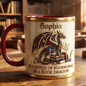 Dragon Book Coffee Mug Personalized Gifts For Book Lovers 03kidt070126