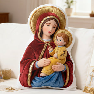 Blessed Virgin Mary Faith Pillow  - Personalized Gifts For Christian 04OHLU221225