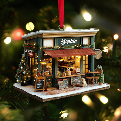 Personalized Gifts For Her Ornament Coffee Shop 01tglu211124 - Ornament - GoDuckee
