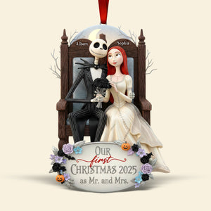 First Christmas Together Acrylic Ornament  - Personalized Gifts For Couple 04TOQN011125