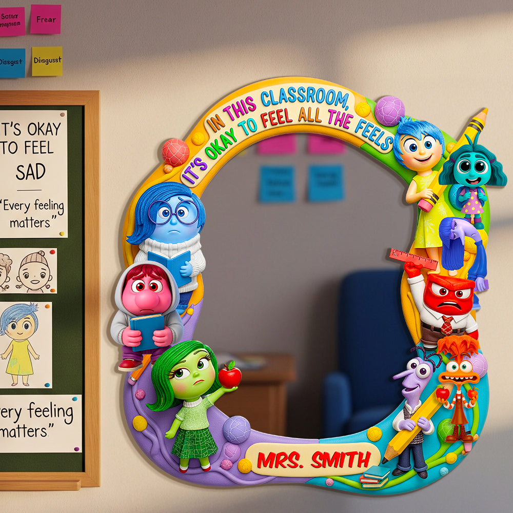 Classroom Wall Hanging Mirror Personalized Gifts For Teacher 03NADT310725