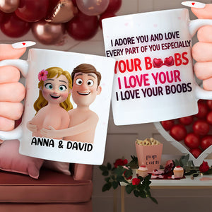 Naughty Coffee Mug - Personalized Gifts For Couple 04OHDT011225