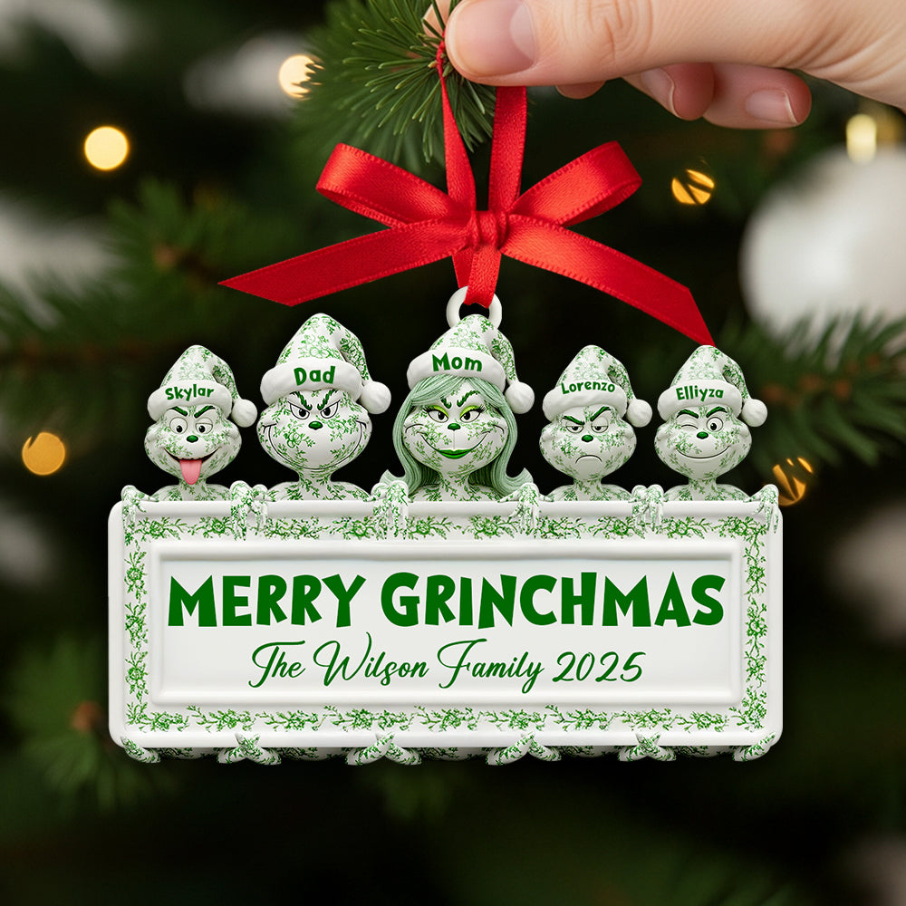 Vintage Christmas Family Ornament Personalized Gifts For Family 02OHDT150925