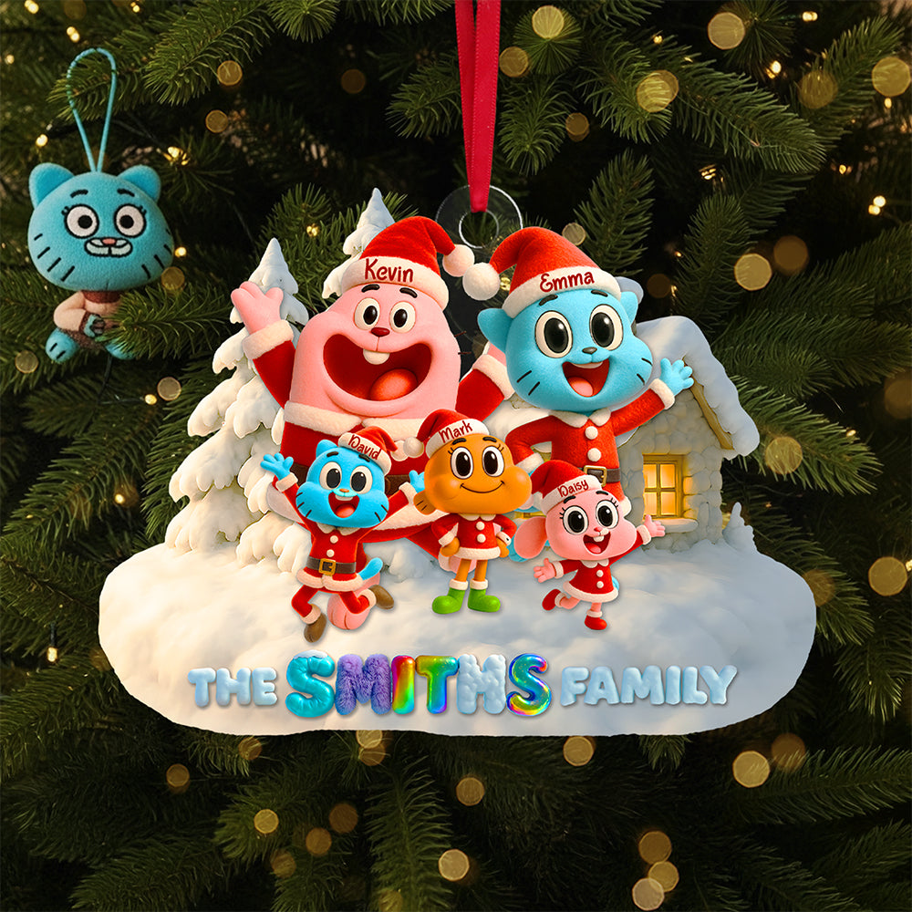 Cute Family Christmas Ornament Personalized Gifts For Family 02OHTA250825