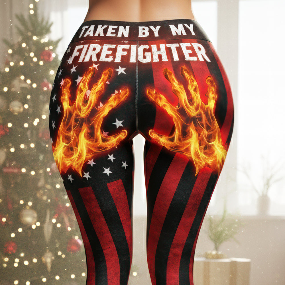 Firefighter Wife Leggings Personalized Gifts For Women 03NAQN081025