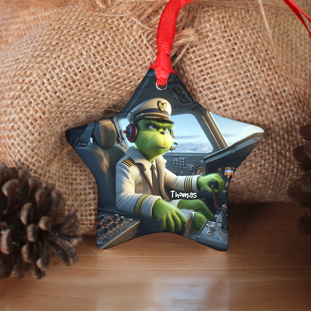 Personalized Gifts For Pilot Christmas Ornament 04OHDT211124 - Ornament - GoDuckee