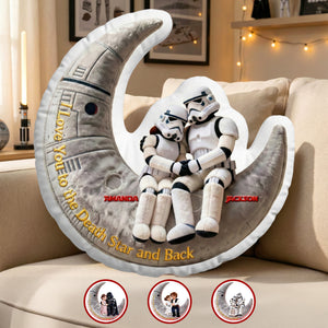 Starlit Moon Couple Pillow - Personalized Gift For Couples 03OHMG121225