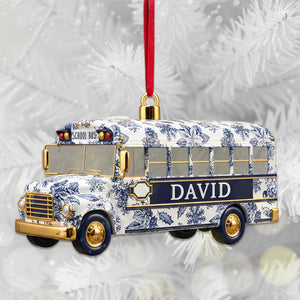 Personalized Gifts For School Bus Drivers Christmas Ornament 07pgmg081025