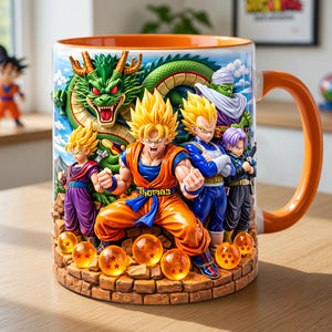 Legendary Warrior Energy Accent Mug - Personalized Gifts For Anime Fans Coffee Mug 05TYLU180326