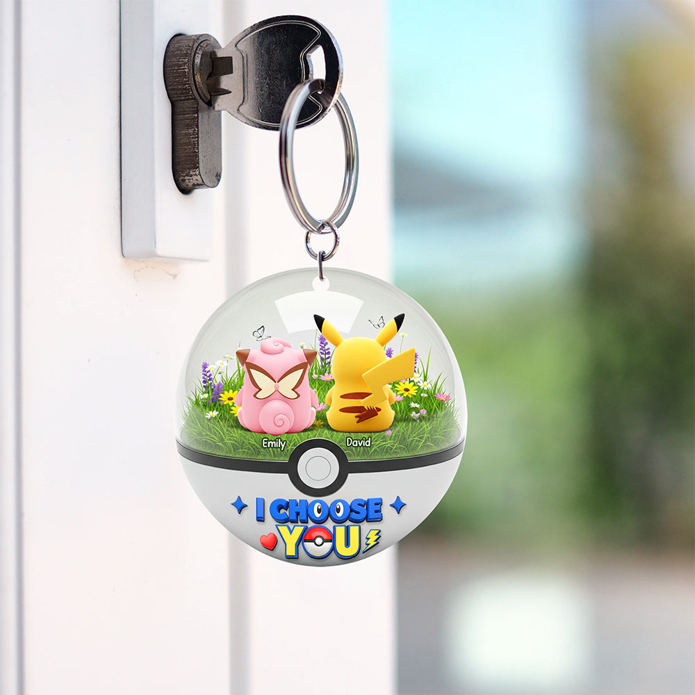 Cartoon Couple Keychain - Personalized Gifts For Couple 03ohqn250725