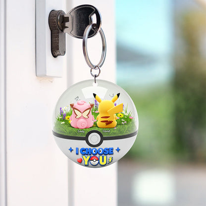 Cartoon Couple Keychain - Personalized Gifts For Couple 03ohqn250725