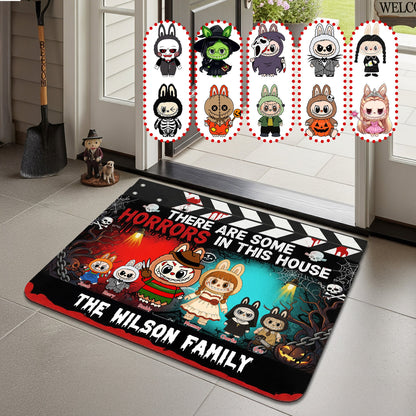 Horror Family Doormat - Personalized Gifts For Family Halloween 02HUMG250825