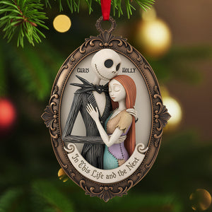 Romantic Couple Acrylic Christmas Ornament - Personalized Gifts For Couple 01nata191125