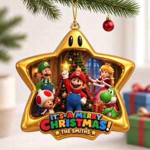 Retro Gaming Characters Acrylic Ornament - Personalized Gift For Christmas 02HAQN101026
