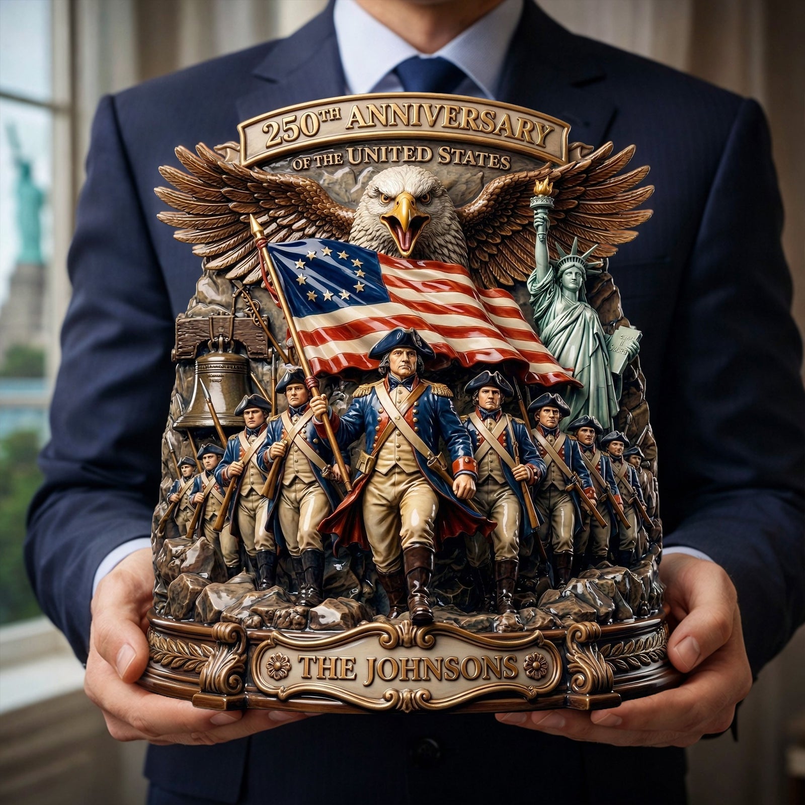 250 years USA Acrylic Plaque - Personalized Patriotic Gifts 02TYLU110326