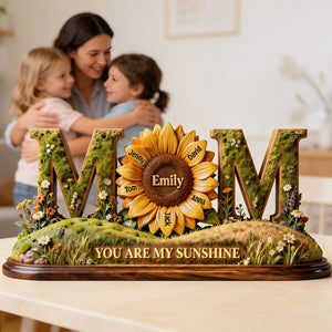 Sunflower Sunshine Acrylic Plaque - Personalized Gift For Mom 01HYTN290126