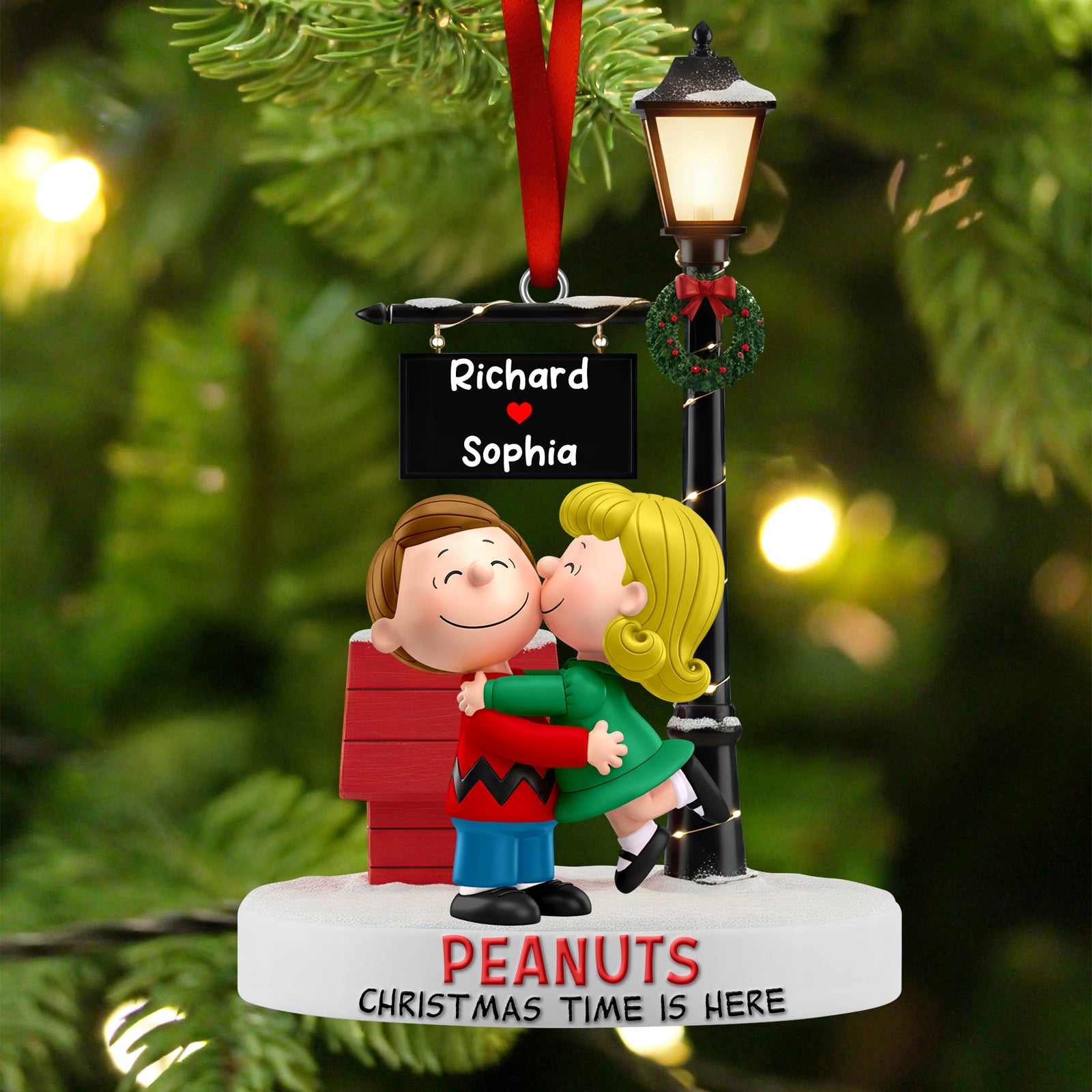 Lovely Couple Acrylic Ornament - Personalized Gifts For Couples 01OHQN111125