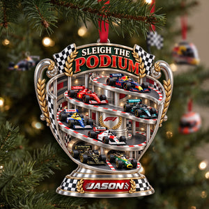 Sleigh The Podium Ornament - Personalized Christmas Gifts 01halu300926
