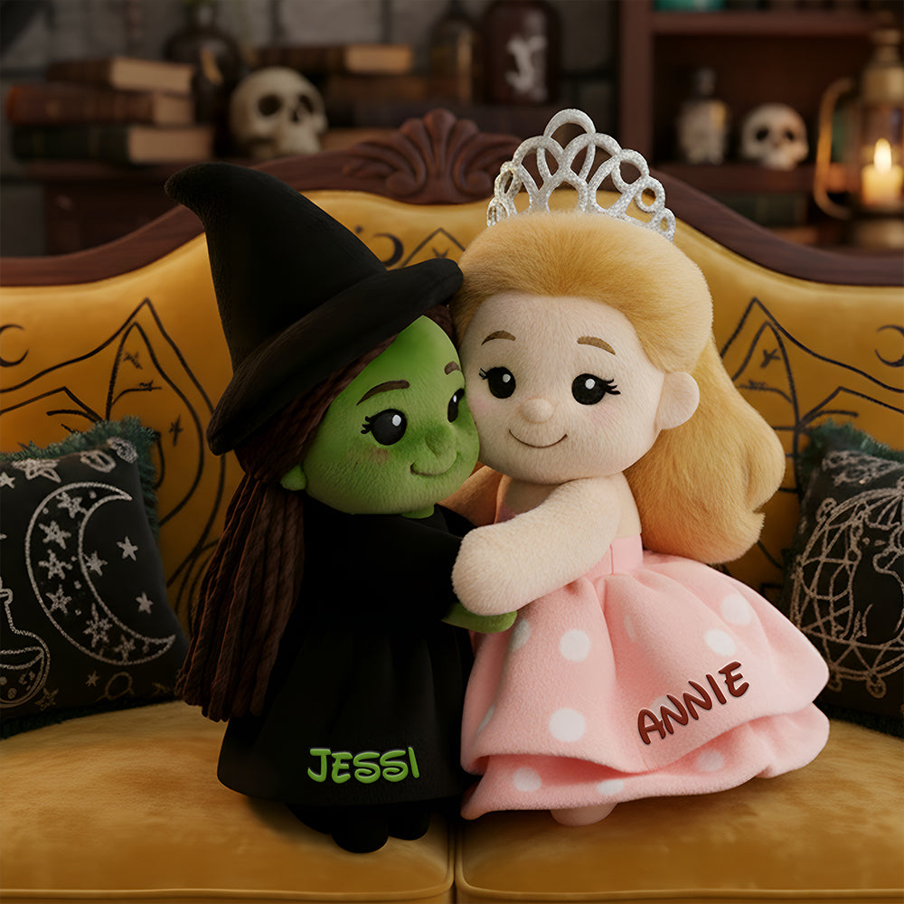 Bestie Hugs Shaped Pillow - Personalized Gift For Besties 02NALU281125