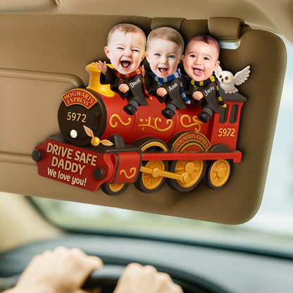 Drive Safe Daddy Car Visor Clip - Custom Photo Gifts For Dad 05natn310525