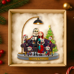 Spooky Family Christmas Ornament Personalized Gifts For Family 04OHDT241025
