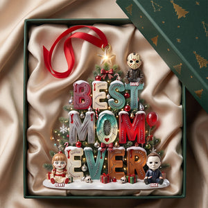 Best Mom/Dad Ever Horror Version Acrylic Ornament - Personalized Christmas Gifts For Horror Lovers 03patn190826