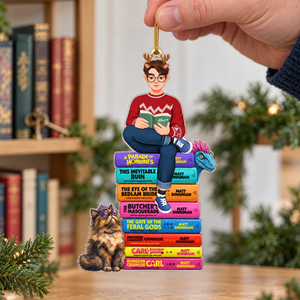 Mystical Bookish Adventure Ornament - Personalized Gift For Book Lovers 03HUQN081026PA